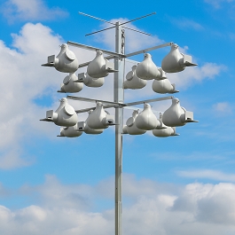 Troyer's AAA 16 Unit Purple Martin Gourd Rack