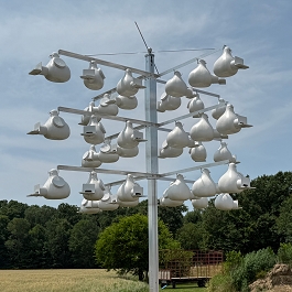 Troyer's Super System 36 Unit Gourd Rack with Winch