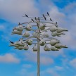 Purple Martins using Gemini my Gourd Rack 